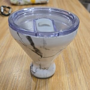 Swig White Marble Insulated Tumbler